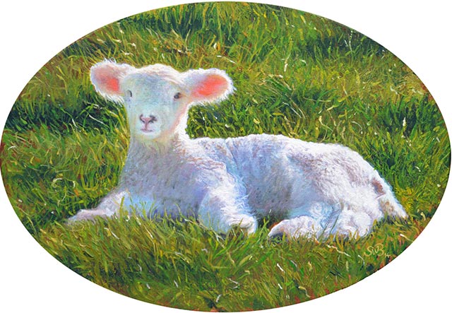 Painting of a lamb