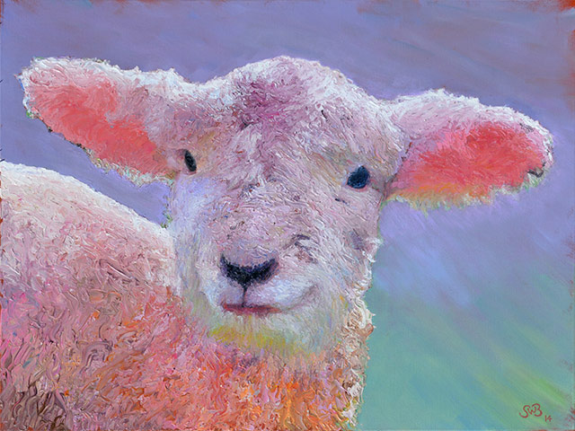 Painting of a lamb